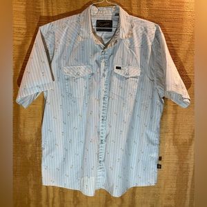 Howler Brothers Short Sleeve Button Down Floral Shirt XL